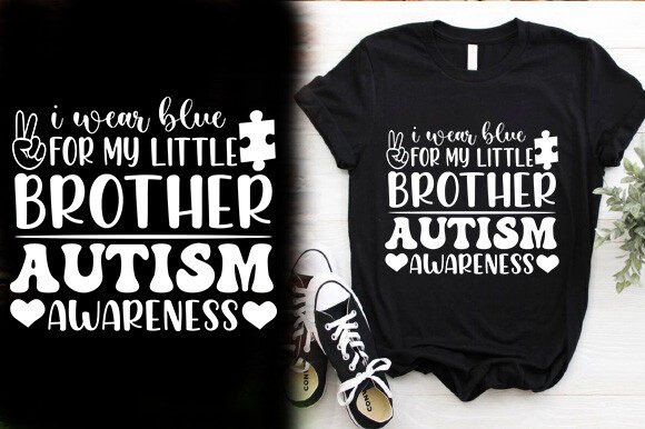 I WEAR BLUE Autism T-Shirt Graphics Review
