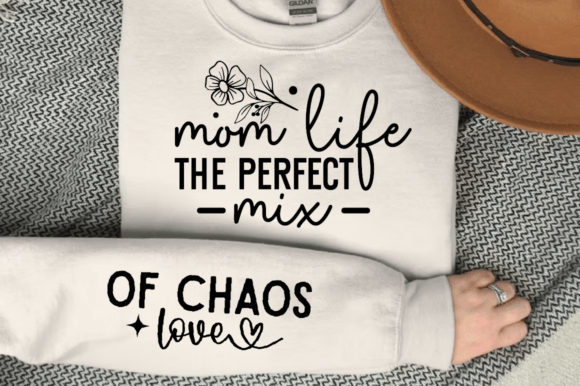 Mom Life the Perfect Mix Sleeve Svg for T-Shirt Graphics
