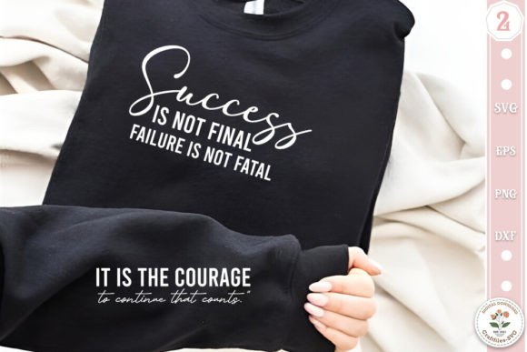 Positive Quotes Sleeve Sweatshirt SVG: T-Shirt Design Graphics