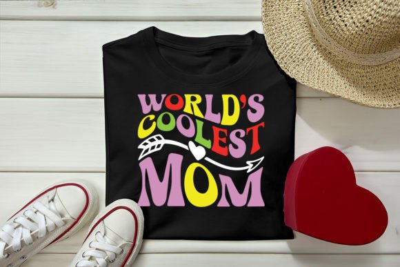 World s Coolest Mom Retro Design for T-Shirt Graphics